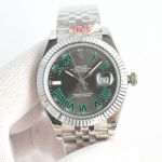 Clean Factory Rolex Datejust  3135 Grey Face Watch 41mm
